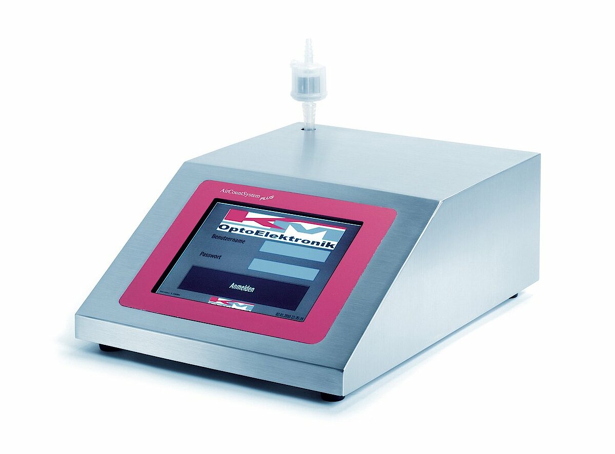 Cleanroom high-end laser particle counter ACS Plus 128, GMP compliant