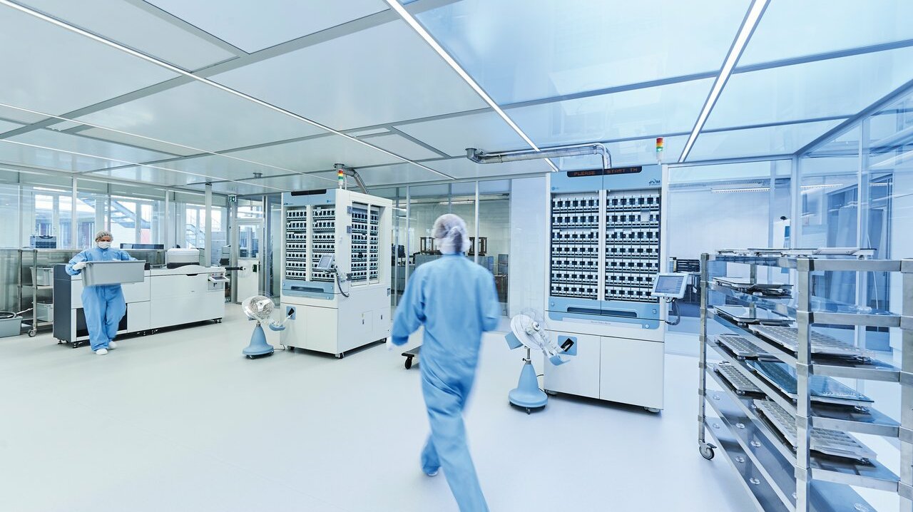 Cleanroom for blister centre Switzerland, GMP D