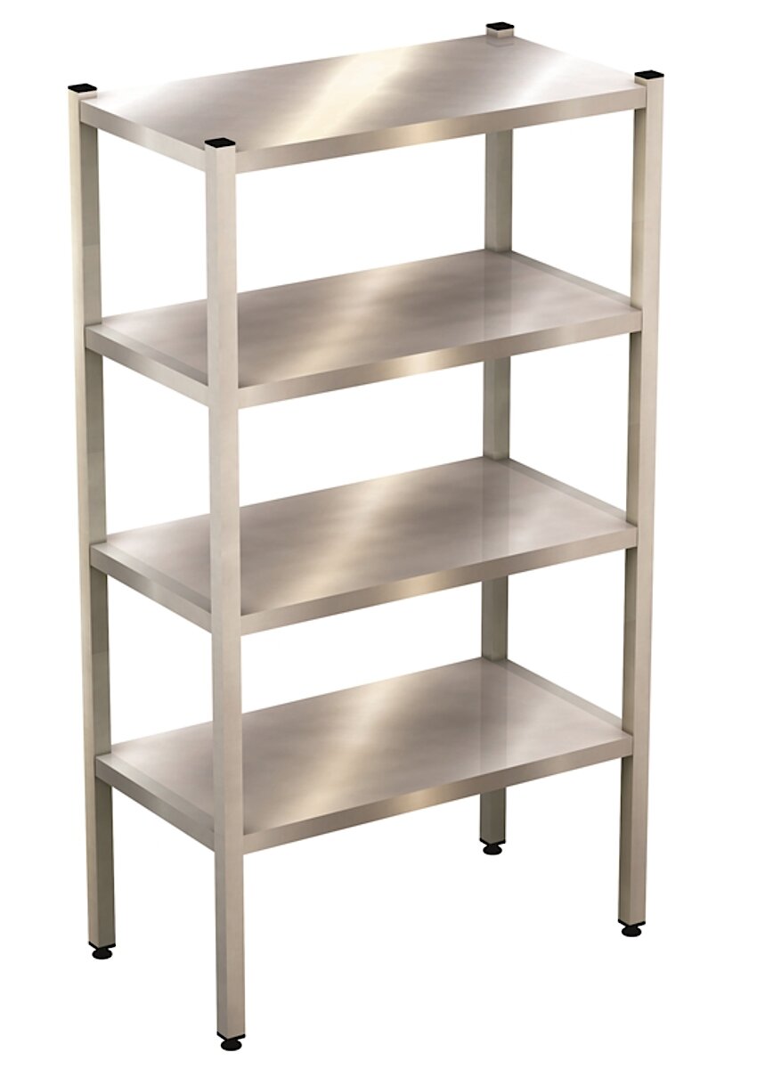 Cleanroom shelf made of stainless steel