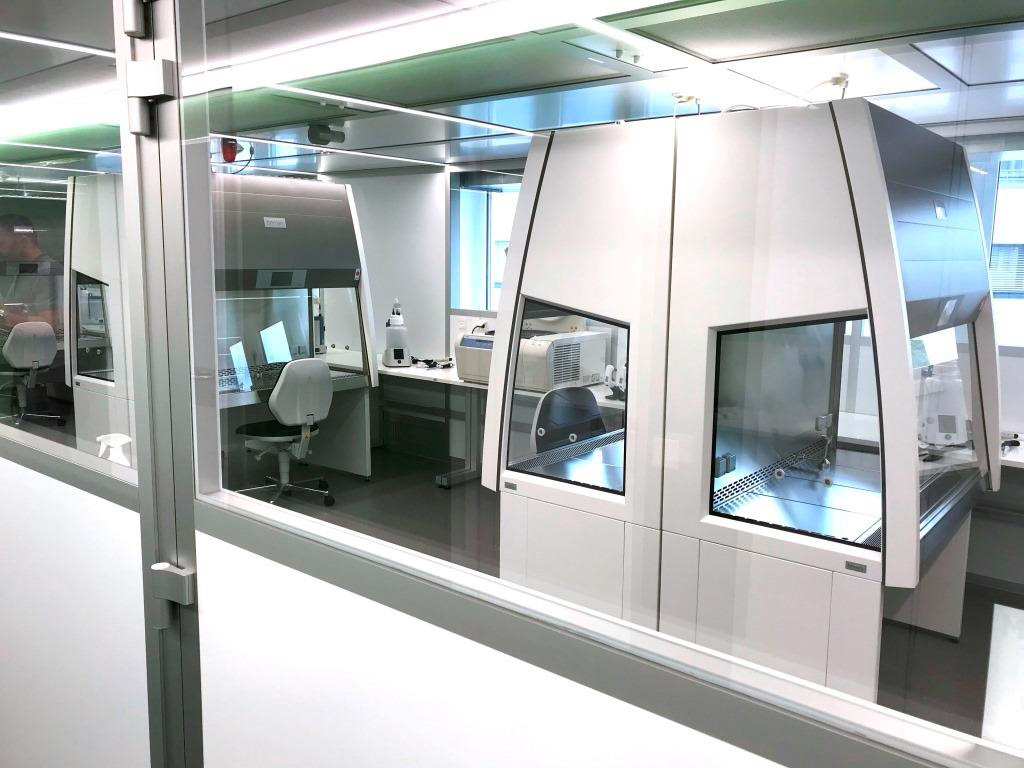 Cleanroom for cleanroom laboratory immuno-oncology, GMP A in B