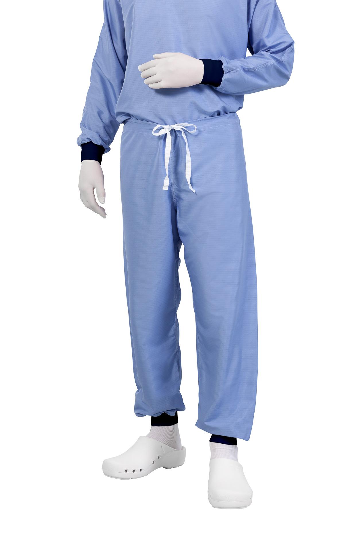 Cleanroom reusable underwear pants with elastic band, for cleanroom class ISO 7-8, GMP B-C