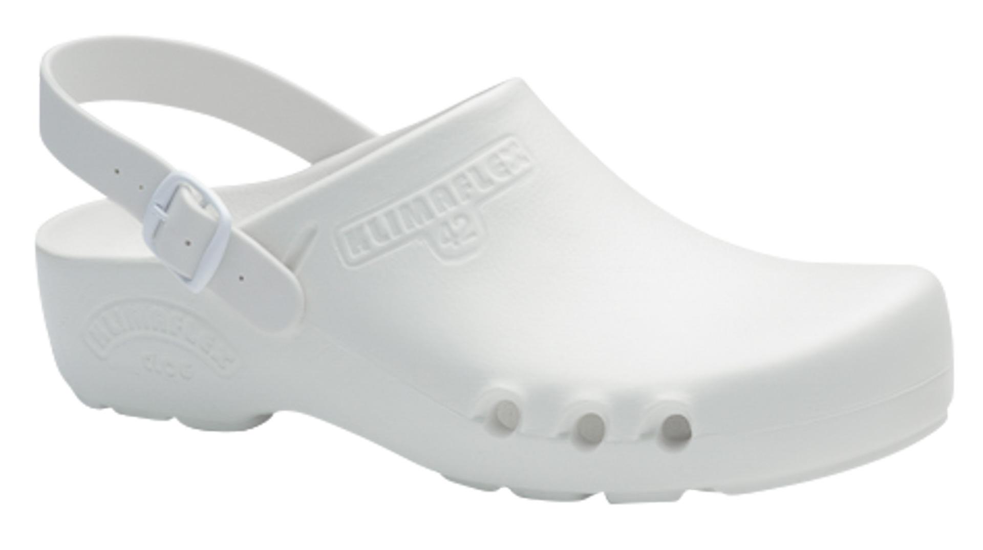Cleanroom reusable clog Klimaflex, antistatic, bacteria-repellent and shock-absorbing, CE-certified